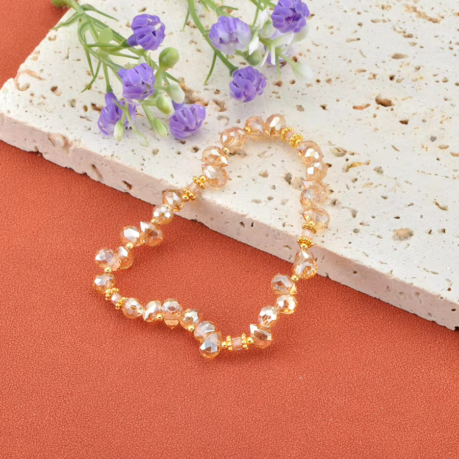 Lokaer Armband Edelstahl, Kristall, Perle, Zirkonia, Gold, Unisex - Bild 2