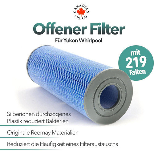 Canadian Spa Whirlpool Filter Microban für Senkfilteranlage im Yukon, Blau, H x B x T: 55 x 230 x 125 mm - Bild 4