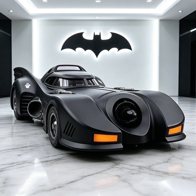 XMD Batmobile BAT 1989 Modellauto, 1:18, mit Sound und Licht, Metall - Bild 1