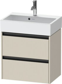 Duravit Waschtischunterschrank Ketho.2 Compact wandhängend in Tau matt, B/T/H: 58,4 x 39 x 54,9 cm - Bild 1