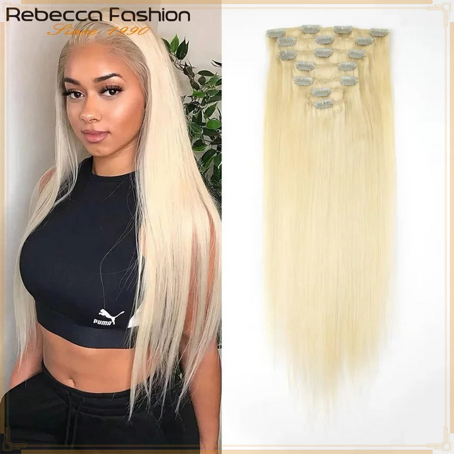 Rebecca Youth Echthaar-Extensions, Honigblond # 613, 24 Zoll, Damen - Bild 1