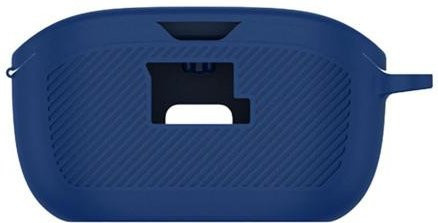 Sturzsichere Silikon-Schutzhülle für JBL Vibe Buds in Blau mit Aufbewahrungstasche - Bild 1