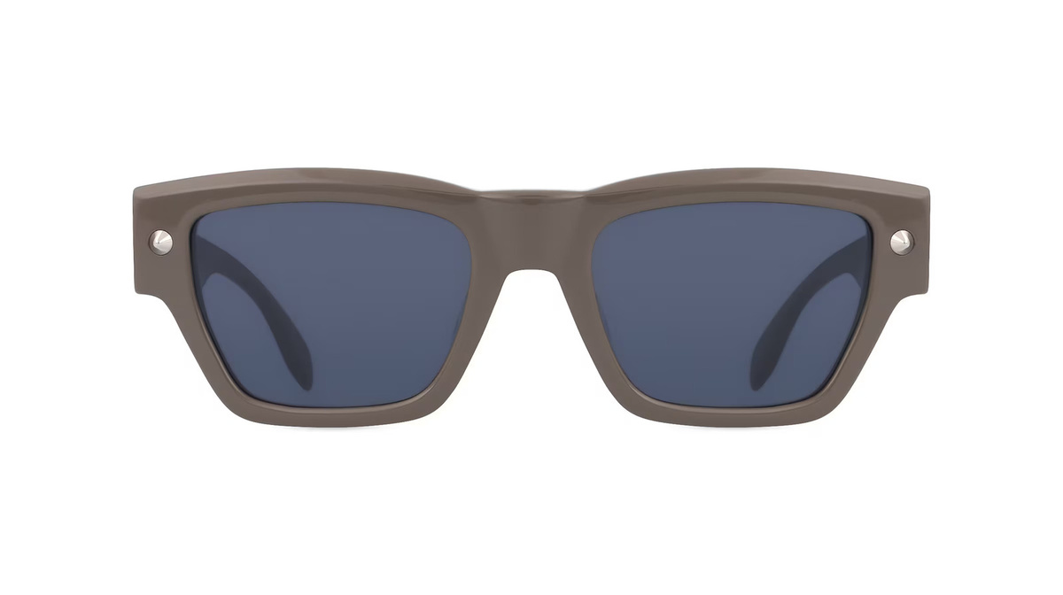 Alexander McQueen AM0409S Sonnenbrille, Vollrand, Quadratisch, Kunststoff, Herren, braun - Bild 1