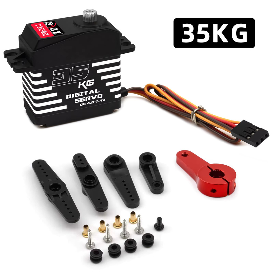 Rcaz Digital Servo, Metallgetriebe, Schwarz - Bild 2