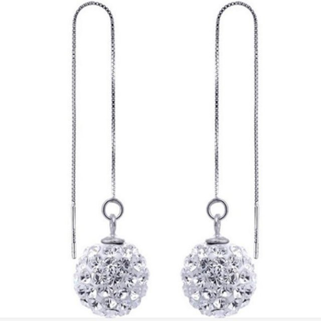 Lucky Star Jewelry Ohrstecker 925 Silber, Kristall, Zirkonia, Damen - Bild 1
