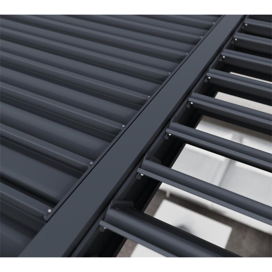 Paragon Outdoor Pergola Grand Tuscan 1224 mit Lamellendach in Anthrazit B/T/H: 369 x 721 x 265 cm - Bild 4
