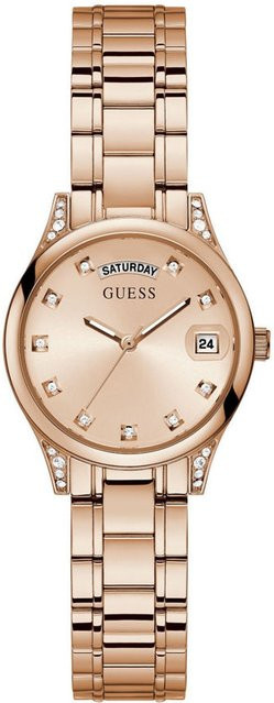 Guess Damenuhr, Quarz, Edelstahl, Rosegold, Diamantbesetzt, 31 mm - Bild 1