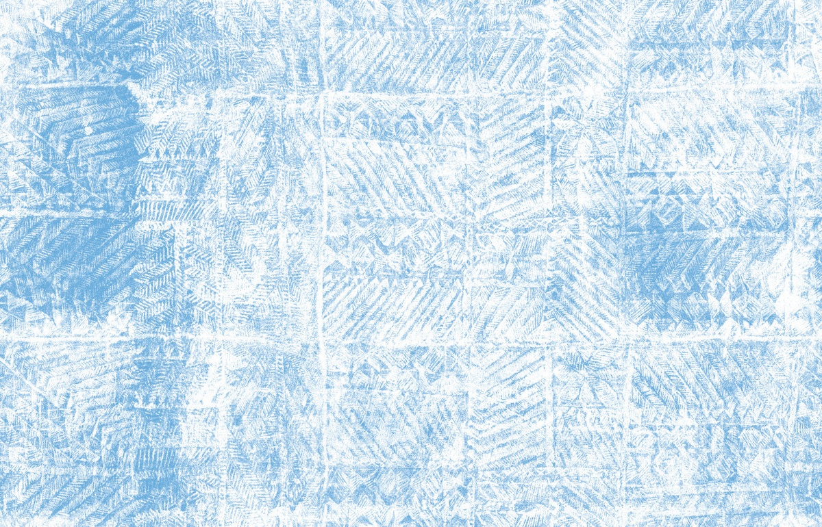 Mindthegap Tapete Samoa in Sky Blue mit abstraktem Boho-Design - Bild 1