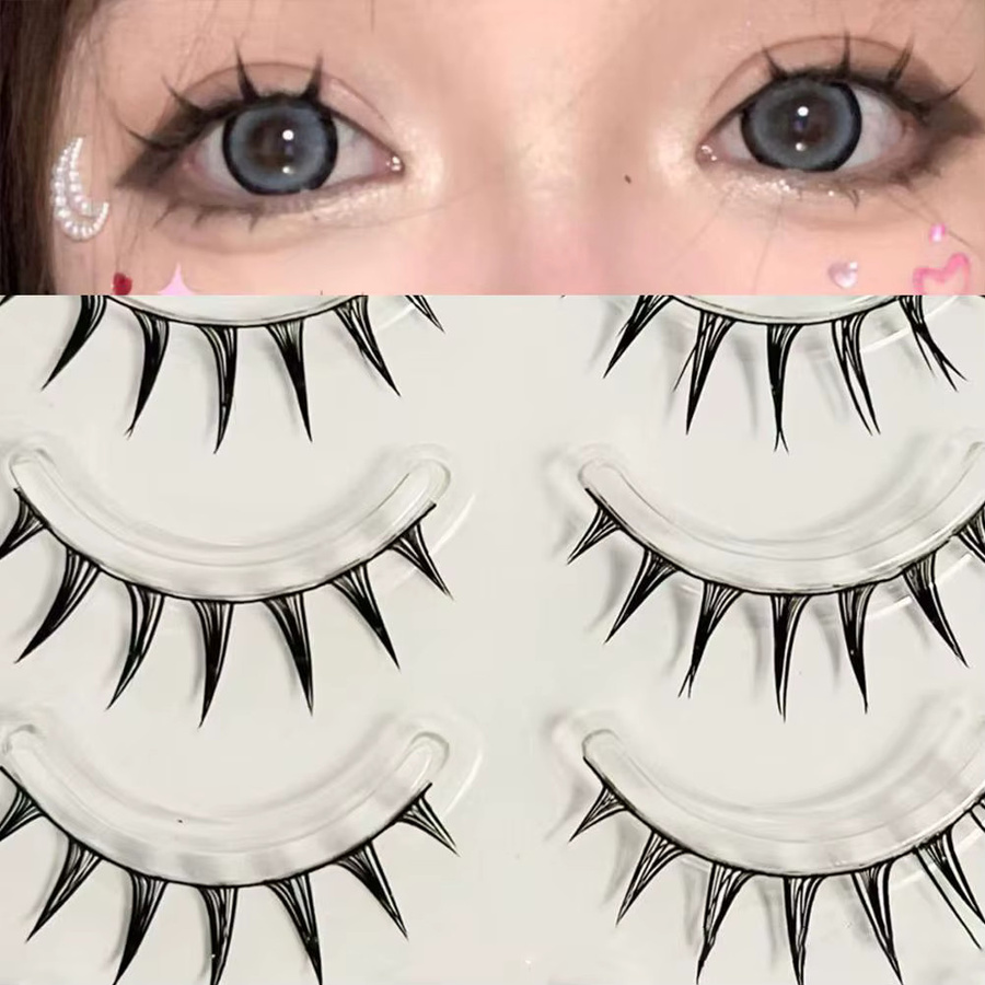 BIOAOUA Manga-Wimpern, 5 Paar, klares Band - Bild 3