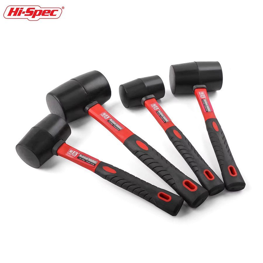 Hi-Spec Double Face Gummihammer mit isoliertem Griff und rutschfestem Griff für Installation und Heimwerken (8/16/24 Oz) - Bild 3