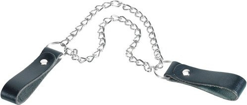 Connex Hammerkette aus Metall und Leder in Grau und Silberfarben - Bild 1