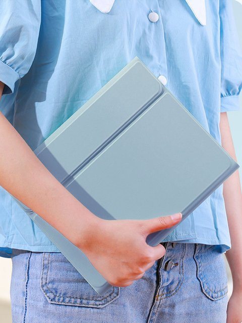 Universelle Tablet-Hülle mit Tastatur für Apple iPad 10,2 und 10,5 Zoll in Blau - Bild 1