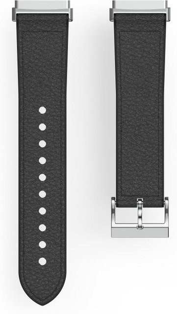 Hama Uhrenarmband Leder und Silikon, Schwarz, Herren - Bild 1