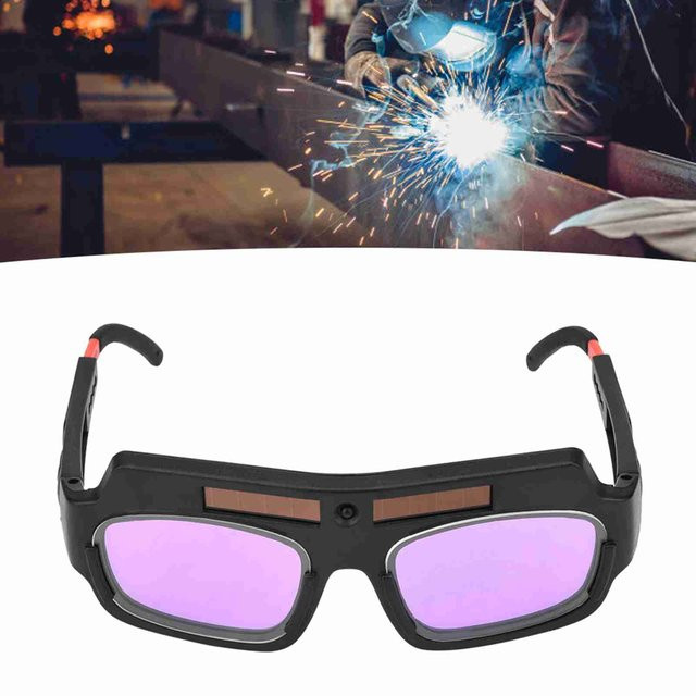 YOUTHINK Solar Schweißbrille mit Automatik-Abblendfunktion für Argon-Lichtbogenschweißen in Schwarz und Weiß mit getönten Gläsern - Bild 1