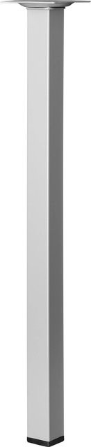 Hettich Tischbein in Aluminium-Optik matt, Silber, B/T/H: 2,5 x 2,5 x 40 cm - Bild 1