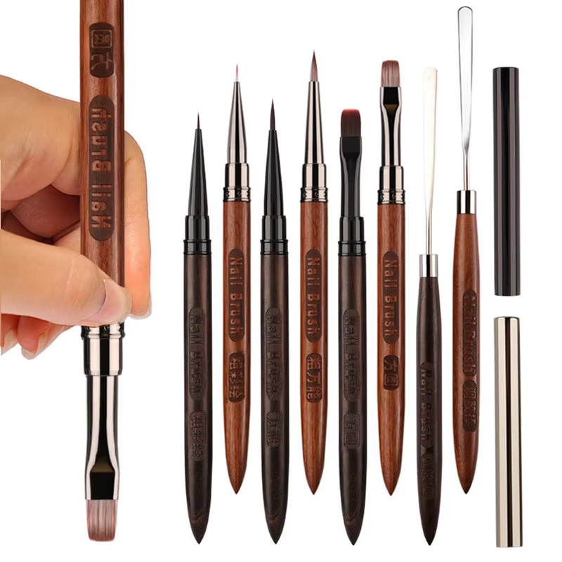 8Style Nagelmalpinsel mit Sandelholzgriff für Maniküre - Bild 4