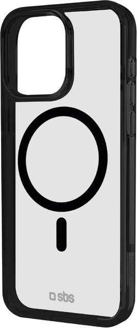 Apple iPhone 16 Pro Max Case mit farbigen Rändern und MagSafe Kompatibilität, Schwarz/Transparent - Bild 1