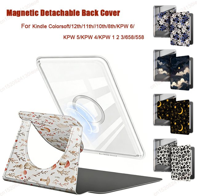 Greliana Magnetische abnehmbare Hülle für Kindle Paperwhite und Kindle Colorsoft in Black und Multicolour - Bild 1