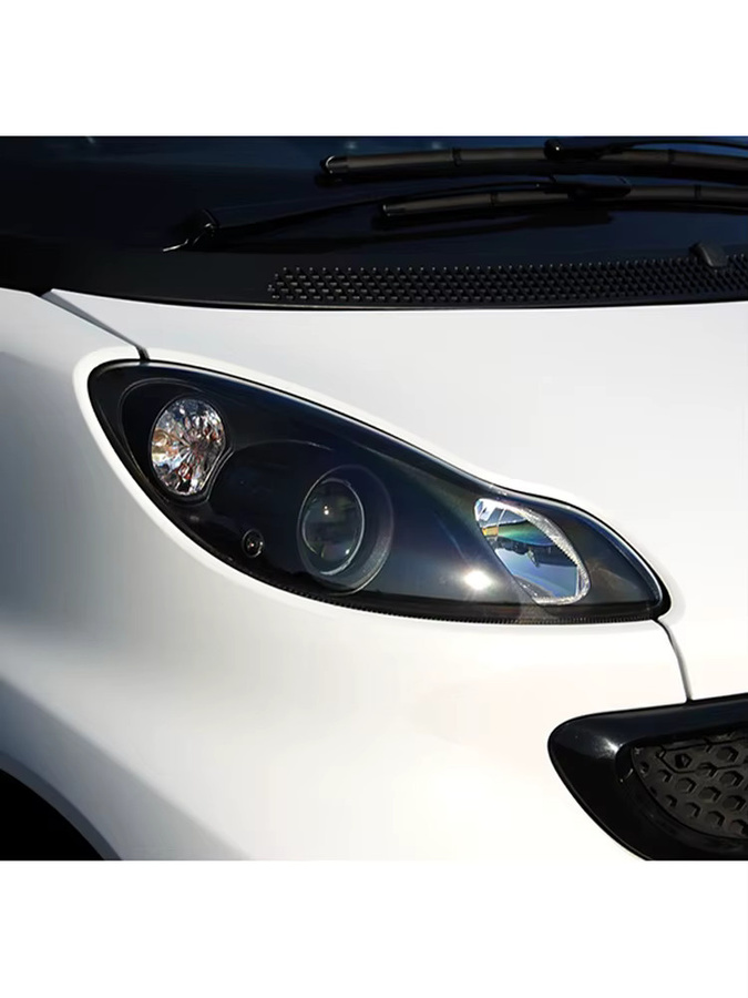 Haowangran Scheinwerfer Gehäuseabdeckung mit klarer Linse für Mercedes-Benz Smart Fortwo W451, Farbe: Transparent - Bild 3