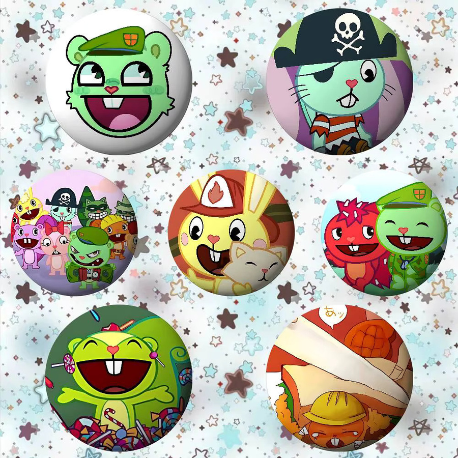 Anstecknadel Happy Tree Friends, Metall, Unisex - Bild 5