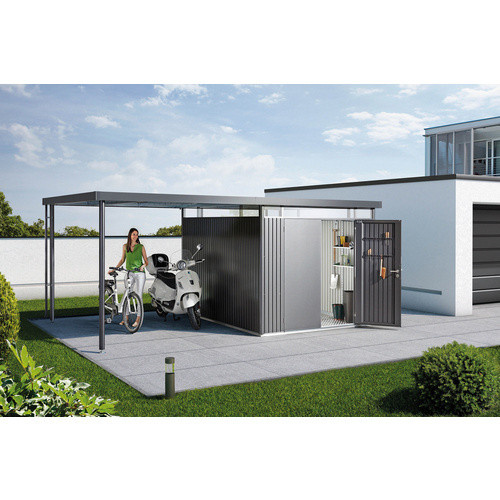 Biohort Seitendach HighLine für Gerätehaus Dunkelgrau-Metallic B/T/H: 282 x 315 x 222 cm - Bild 2
