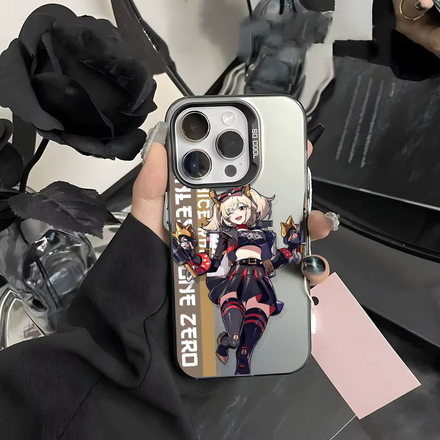 Burnice Aurora Handyhülle für Apple iPhone 11 bis 17 Pro Max, matt, metallisch, mehrfarbig - Bild 2