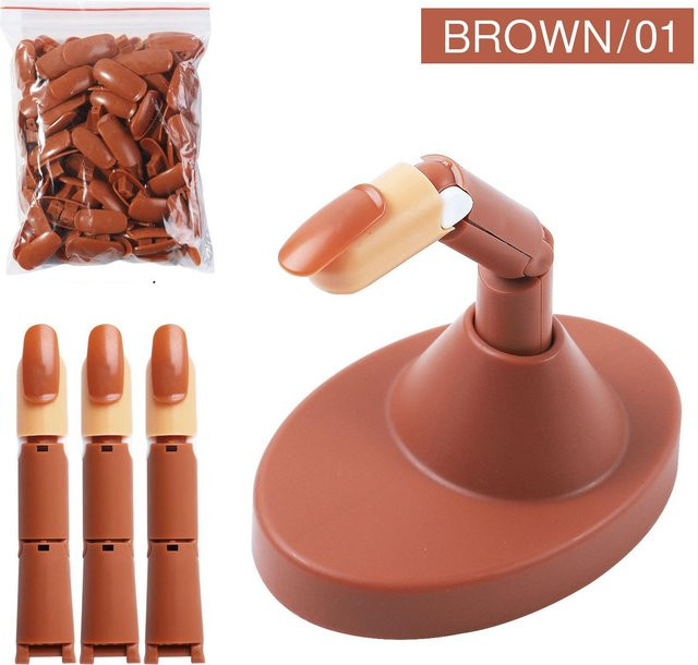 Mango Event Übungshand für Acrylnägel, Brown, Unisex - Bild 1