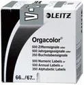 Leitz Buchstabensignal Orgacolor grau zur Markierung von Papier - Bild 1