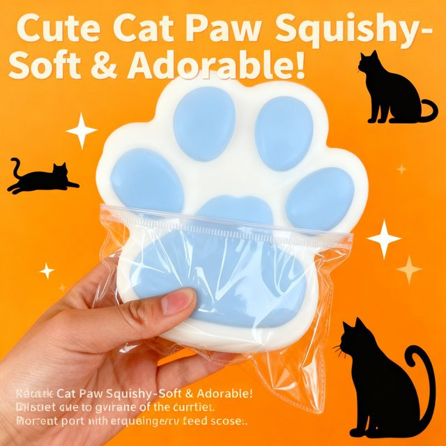 Bandai Katzenpfoten-Quetschspielzeug, Silikon - Bild 1