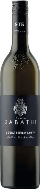 Erwin Sabathi Weißwein Muskateller, Südsteiermark, 2024, trocken, 0,75 l - Bild 1