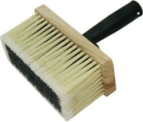 FRIESS-TECHNO-PROFI Deckenbürste mit Kunstborsten und Holzrücken, Braun, B: 17 cm, H: 7 cm - Bild 1