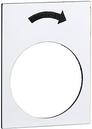 Schneider Electric ZB2BY4919 Einlegeschild, 10 Stück, Schwarz und Weiß - Bild 1