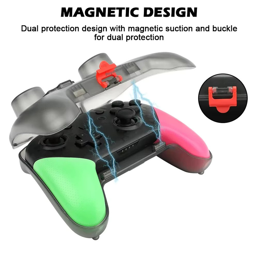 Hayoumon Transparente Controller-Schutzhülle für Nintendo Switch Pro Controller mit Ladeöffnung - Bild 3