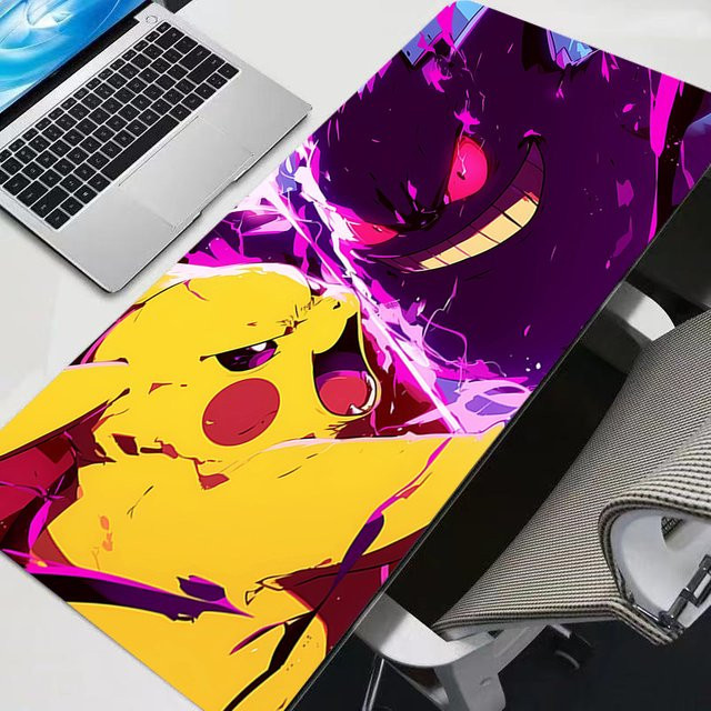 Potdemiel Mauspad Pokemon Pikachu XXL Schreibtischunterlage Multicolour B/T: 90 x 40 cm - Bild 1
