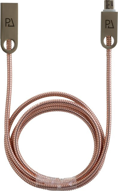 PETER JÄCKEL Micro-USB Datenkabel in Gold mit Sync- und Ladefunktion - Bild 1