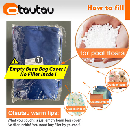 OTAUTAU Outdoor Sitzsack Abdeckung in Grün für Pool, Strand und Camping, Modell SF467