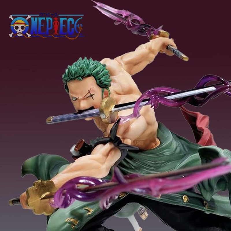 Bandai Roronoa Zoro Anime Figur Sa-maximum Manga Statue, mehrfarbig, Höhe: 18 cm - Bild 1