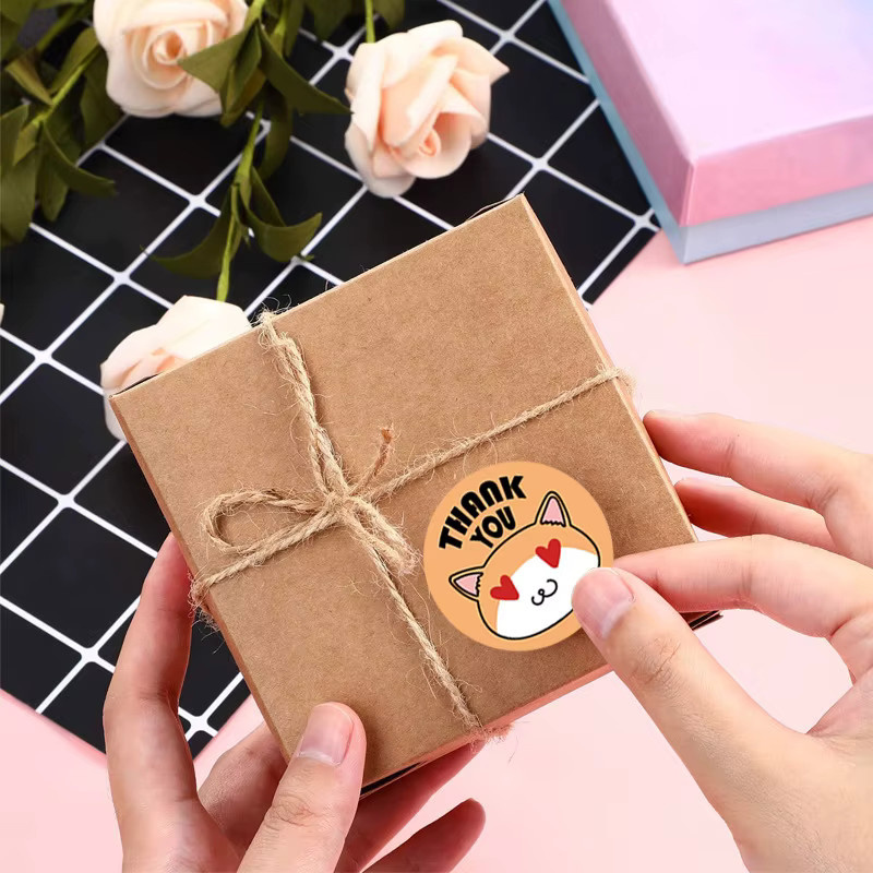 500 Stück Belohnungsaufkleber mit Cartoon-Tieren in Multicolour, Durchmesser: 2,5 cm, zur Dekoration von Geschenken und als Kunstetiketten - Bild 2