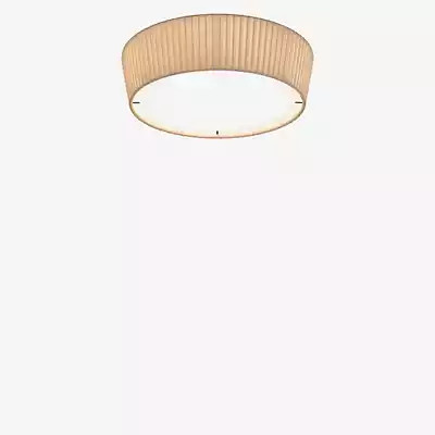 Bover Plafonet Deckenleuchte in Beige mit Holz und Stoff im skandinavischen Design - Bild 1