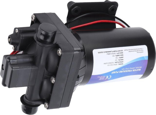 12V Elektrische Membranpumpe Automatisch Selbstansaugend für Wohnmobil Yacht Boot und Garten - Bild 1