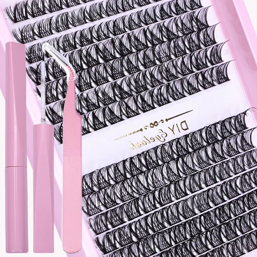 JIEFUXIN DIY-Verlängerungsset für Wimpern, Black, Unisex - Bild 2