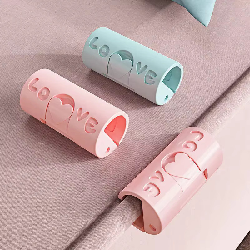 6 Stück Matratzenhalter JETTING Bettlaken Clips aus Kunststoff in Clear zur Fixierung von Bettdecken und Quilt - Bild 2