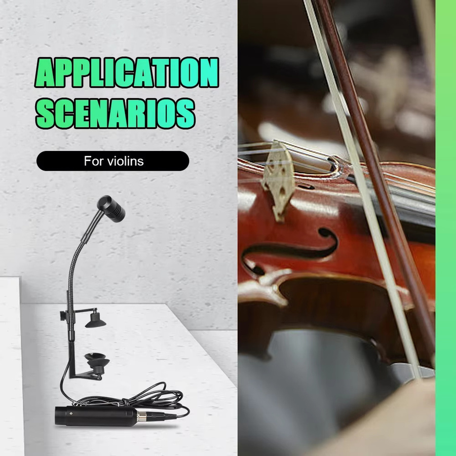 XGeS Instrumentenmikrofon für Violine und Cello in Schwarz - Bild 4