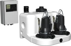 Grundfos Hebeanlage Multilift MDG 31.3.2 in Weiß mit 3,1 kW und DN100 Anschluss - Bild 1