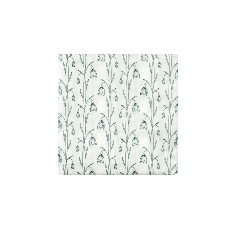 House Doctor Servietten Snowdrop in Weiß und Grün - Bild 1