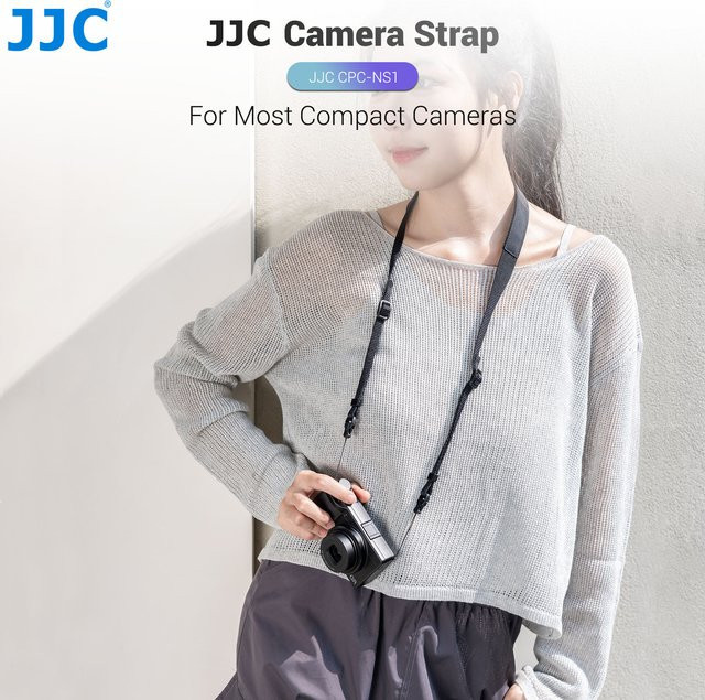 JJC Kamera-Hals- und Schultergurt für Ricoh GR IV GR IIIx und Sony ZV-1 RX100 in Schwarz - Bild 1