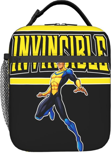 Isolierte Lunchtasche von Fancy Style Studio in Schwarz aus Oxford-Stoff für Büro und unterwegs - Bild 1
