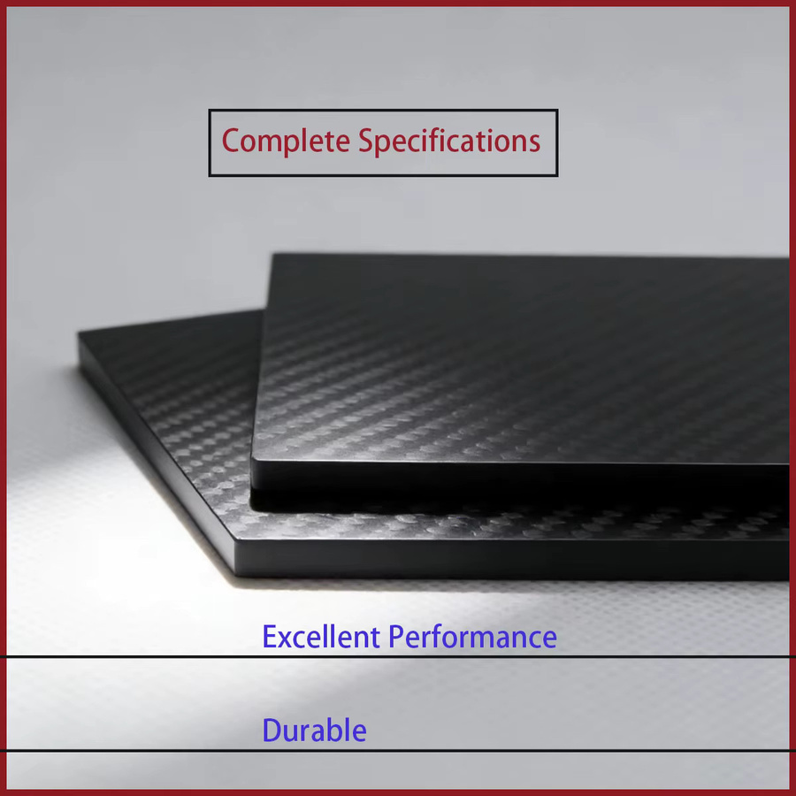 Matte Carbonplatte aus Kohlefaser in Schwarz, Dicke: 0,2–10 mm, hochfeste Verbundplatte für Industrie und Heimwerker - Bild 3