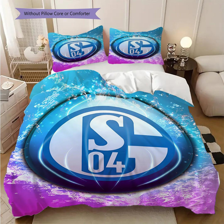 Manus Home Bettwäsche Set FC Schalke 04 mit 1 Bettbezug und 2 Kissenbezügen, B/H: 200 x 200 cm - Bild 3