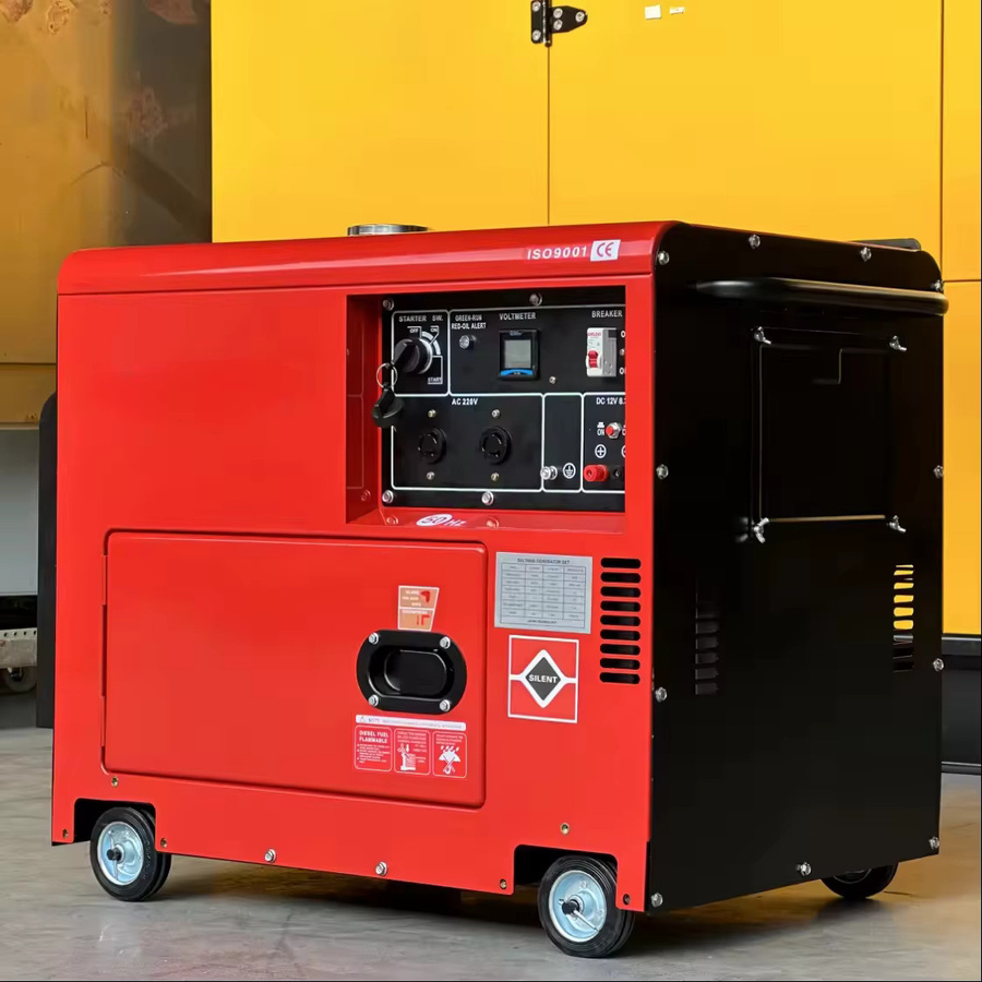 YHS Leiser Dieselgenerator 3 Phasen in Rot mit ATS-Optionen - Bild 3